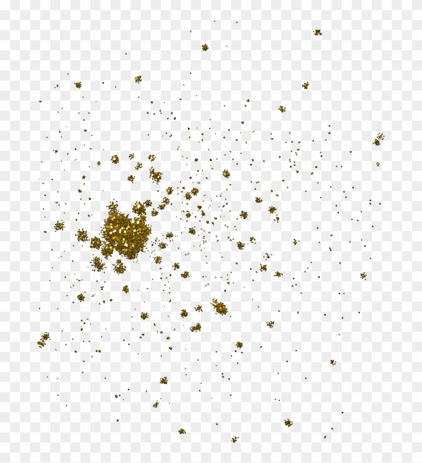 Glitter Clipart Gold - Transparent Gold Splash Png