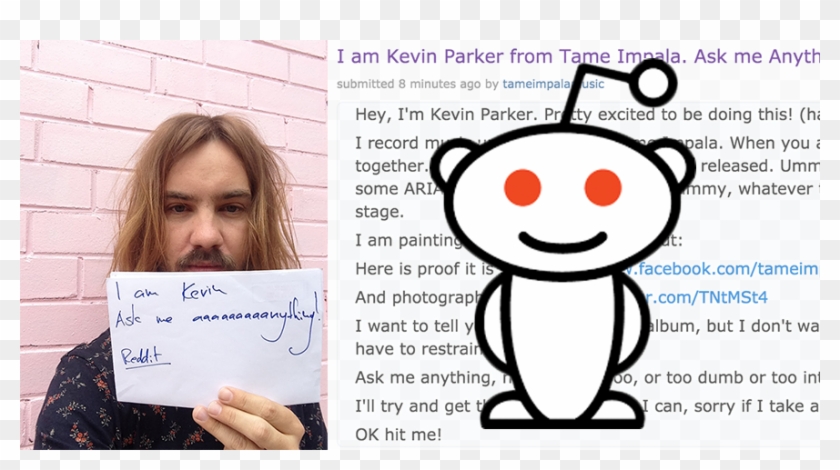 Tame Impala Frontman, Kevin Parker, Just Completed - Reddit Alien Clipart