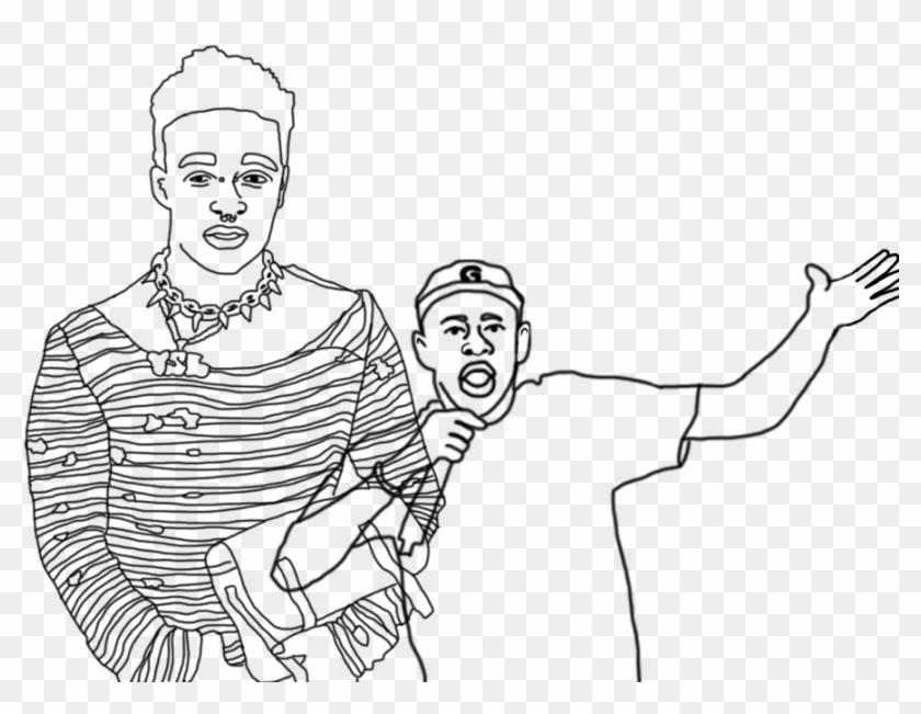Masculinity In Hip-hop - Line Art Clipart