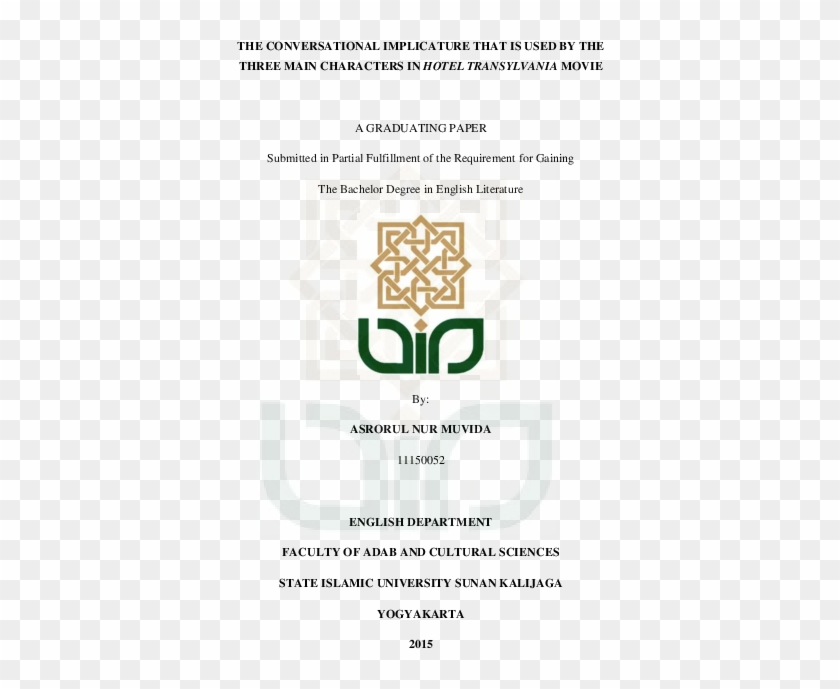 The Conversational Implicature That Is Used By The - Uin Suka Clipart