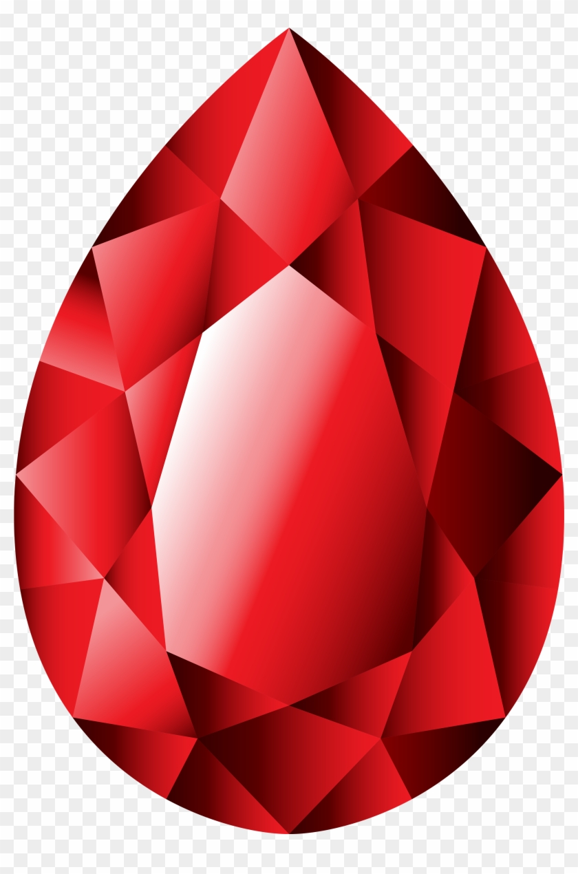 Gems Clipart Diamond Outline - Gemstone - Png Download