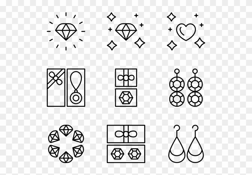 Jewellery - Event Icons Vector Clipart