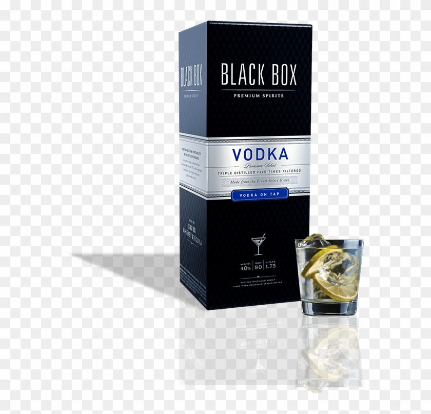 Affordable Boxed Vodka - Black Box Vodka Clipart #229910