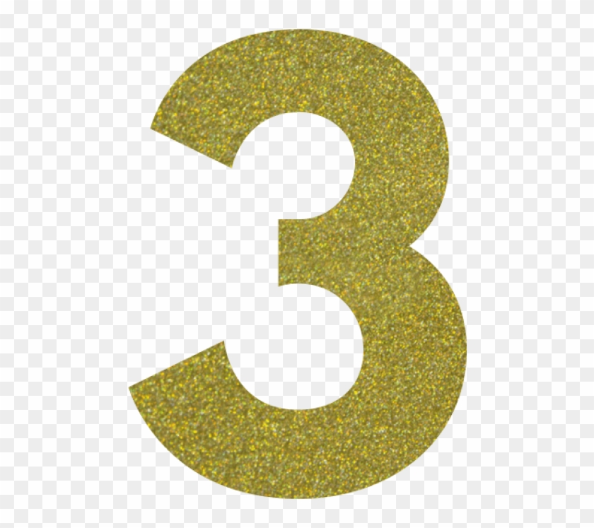 Free Png Download Gold Glitter Number 3 Png Images - Gold Glitter Number 3 Clipart #229976