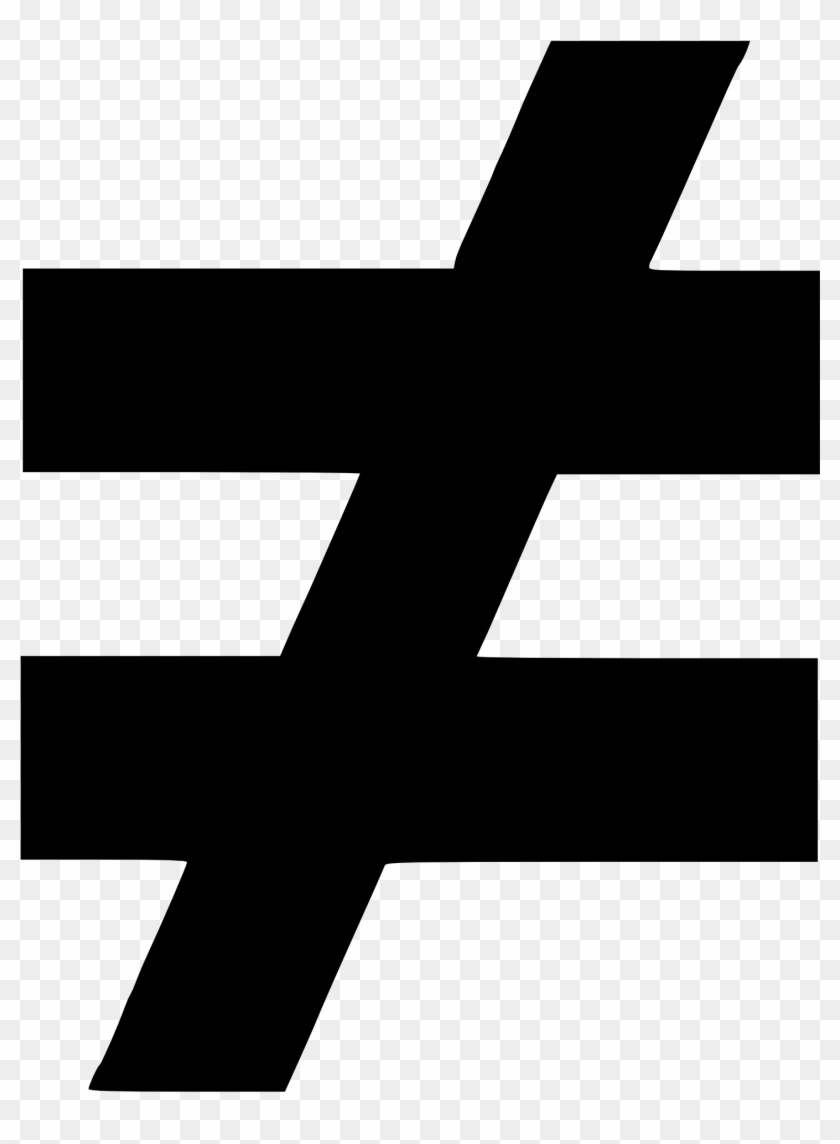 Equals Sign Computer Icons Mathematics Download Mathematical - Not Equal Sign Vector Clipart