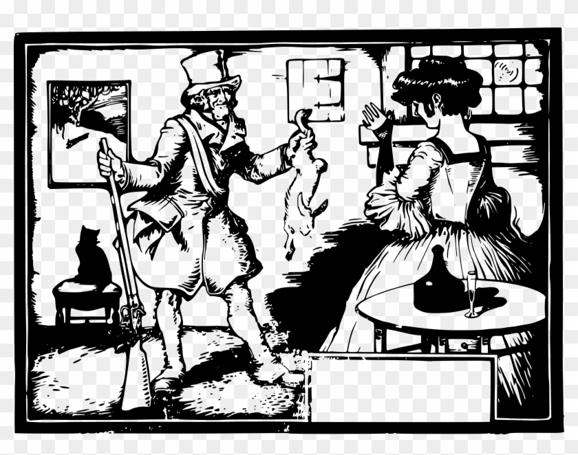 This Free Icons Png Design Of Hunter And Wife - Cartoon Clipart #2200223