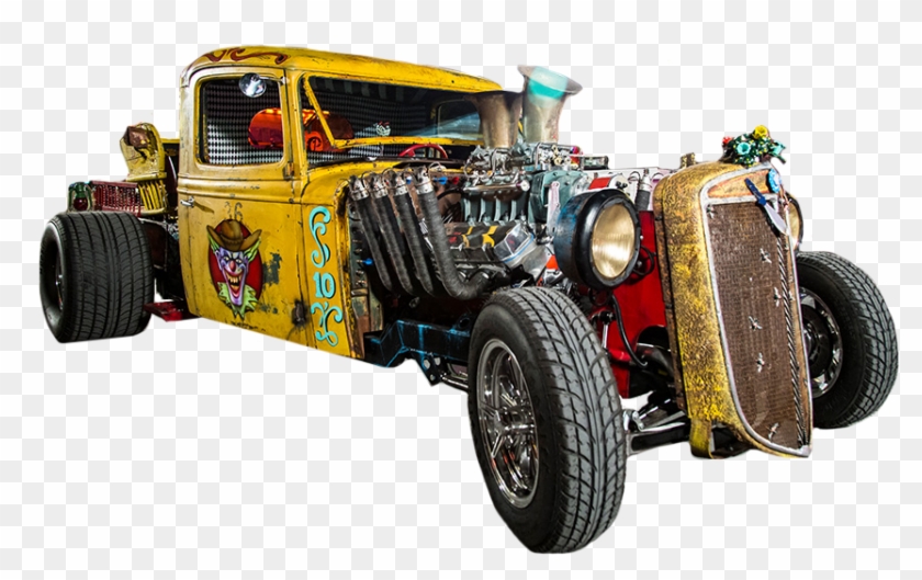 Movie And Tv Star Tribute Cars Coming To The Auto Show, - Vegas Rat Rods Clown Car Clipart