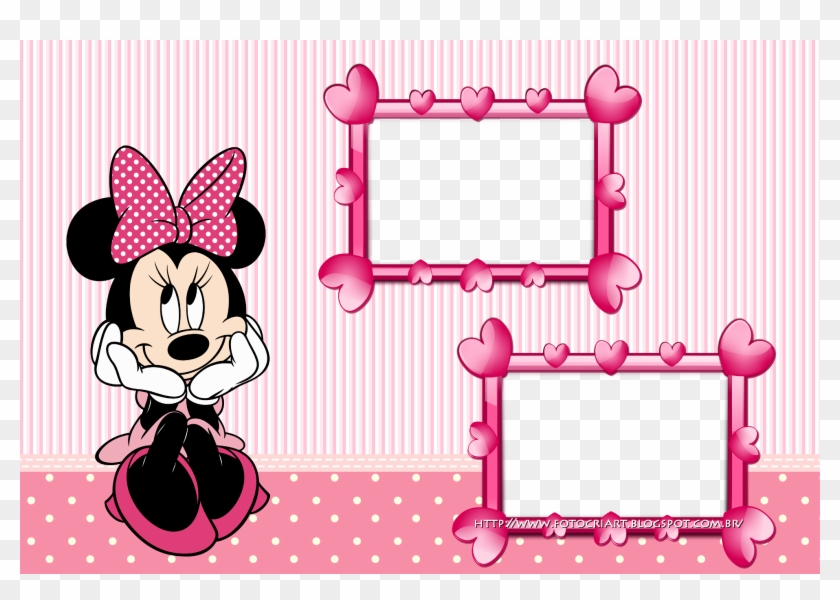 Minnie Rosa Frame Imagem Maravilhosa - Imagenes Tiernas De Minnie Mouse Clipart