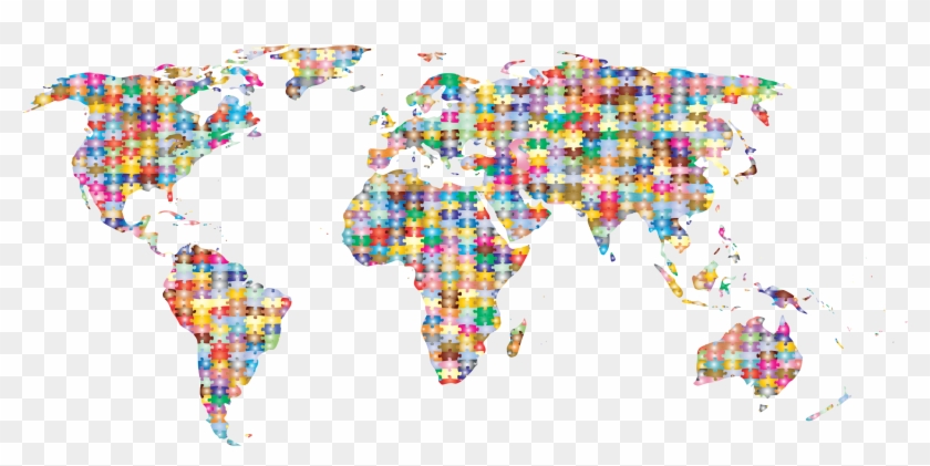 This Free Icons Png Design Of Prismatic Jigsaw Puzzle - Apples Grown In The World Clipart #2200998