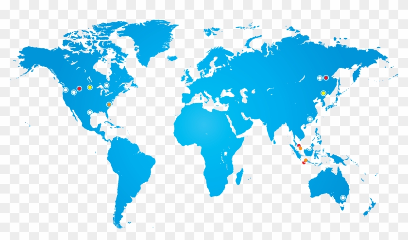 Icon World Bola Dunia - World Map Clipart #2201037