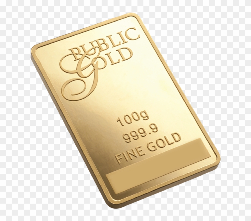 100g - Public Gold 100g Gold Bar Clipart #2201191