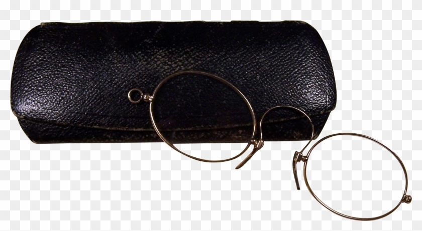 Clip Art Early Pince Nez Eyeglasses Stevens With Transparent - Wristlet - Png Download #2201197