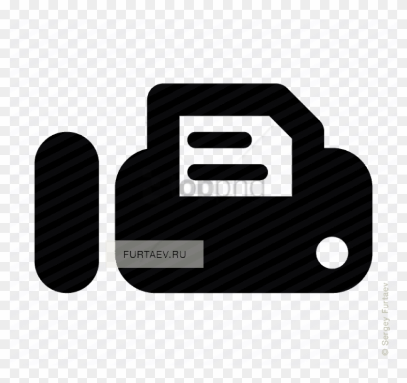 Free Png Vector Icon Of Fax Machine With Text Page - Fax And Phone Symbol Clipart