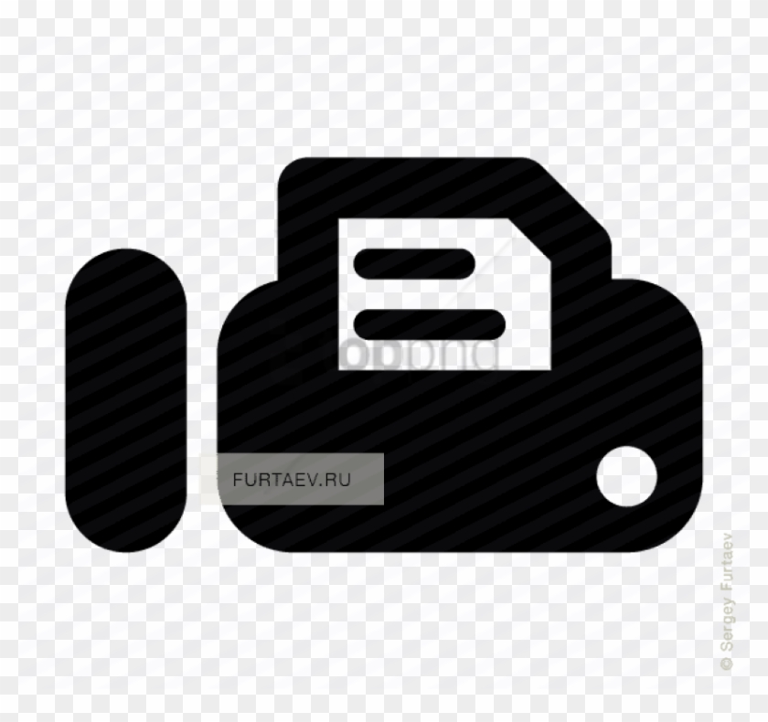 Free Png Vector Icon Of Fax Machine With Text Page - Fax And Phone Symbol Clipart #2201342