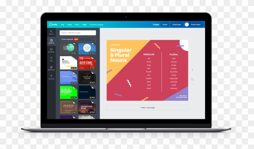 Full Size Of Free Online T Chart Maker Design A Custom - Canva Ebook Clipart