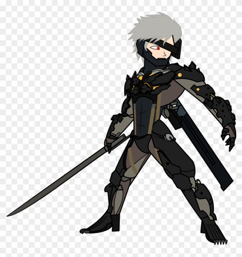 Metal Gear Rising Revengeance By Charliexe On - Raiden Metal Gear Rising Revengeance Chibi Clipart