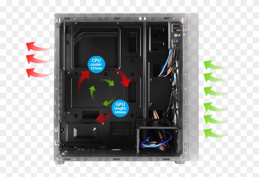 Zebronics Premium Gaming Cabinet Coal - Zebronics Coal Clipart #2202578