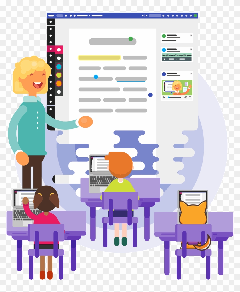 Your Digital Classroom Hero Clipart