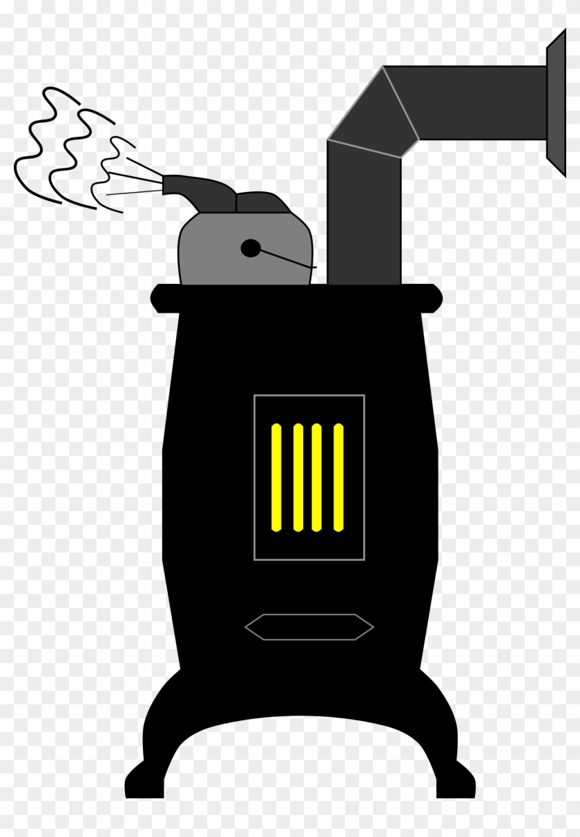 Furnace Wood Stoves Cooking Ranges Fireplace - Wood Burning Stove Cartoon Clipart #2203152