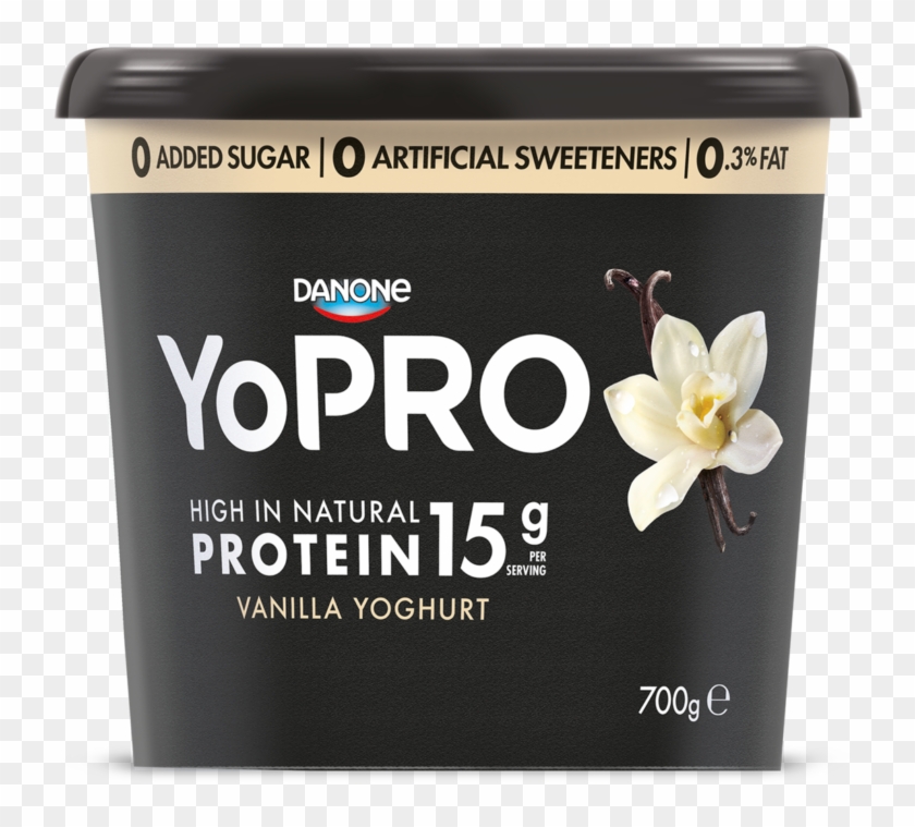 Danone Yopro Yoghurt Plain 160g , Png Download Clipart (#2203245) - PikPng