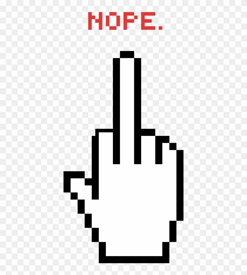Nope - - Mouse Hand Vector Clipart