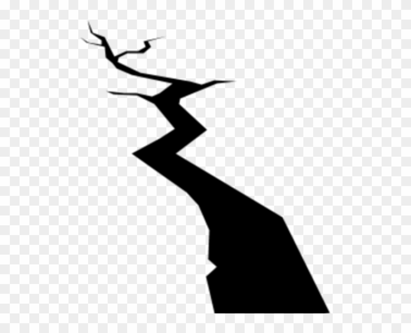 Graphic Freeuse Stock Crack Silhouette At Getdrawings - Transparent Earthquake Crack Clipart