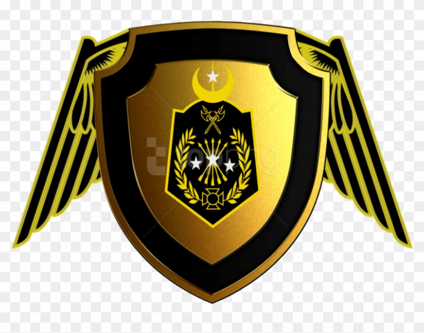 Free Png Shield With Wings Png Png Image With Transparent - Shield Wing Color Png Clipart #2204362