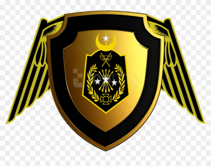 Free Png Shield With Wings Png Png Image With Transparent - Shield Wing Color Png Clipart