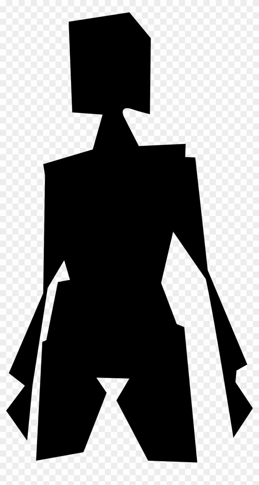 Download Graphic Library Library Stripper Clips Cardboard - Evil Robot Silhouette - Png Download #2204707