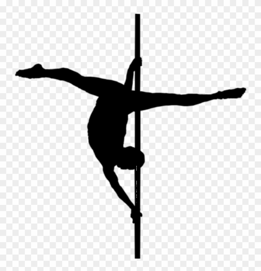 Pole Dance Png - Pole Dance Silhouette Png Clipart #2204730