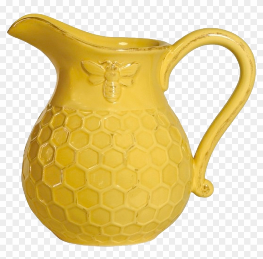 Honeycomb Pitcher - Ceramic Pitcher Clipart
