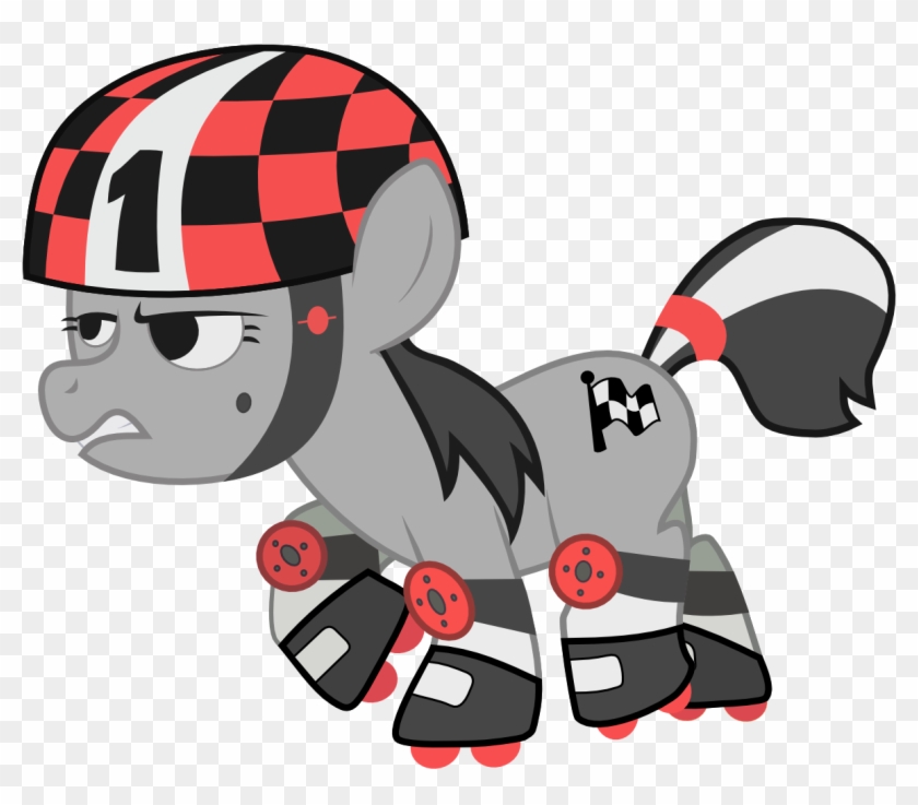Finish Line Clipart Helmet - Roller Derby Pony - Png Download