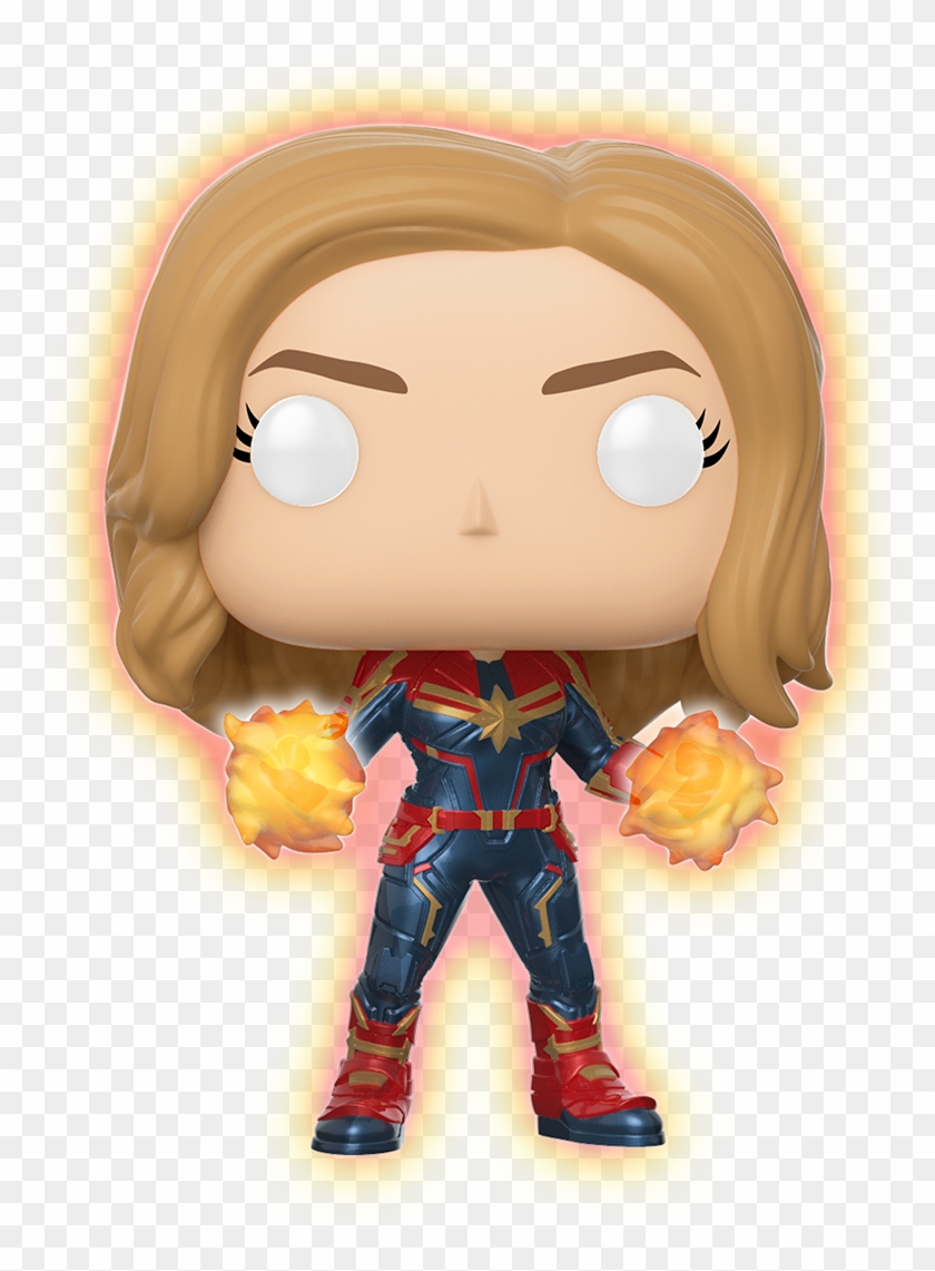 Marvel - Cm - Captain Marvel - Glowing Hands - Walmart - Captain Marvel Funko Pop Glow Clipart