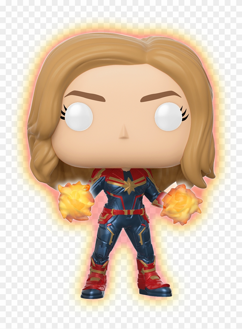 Marvel - Cm - Captain Marvel - Glowing Hands - Walmart - Captain Marvel Funko Pop Glow Clipart #2206271