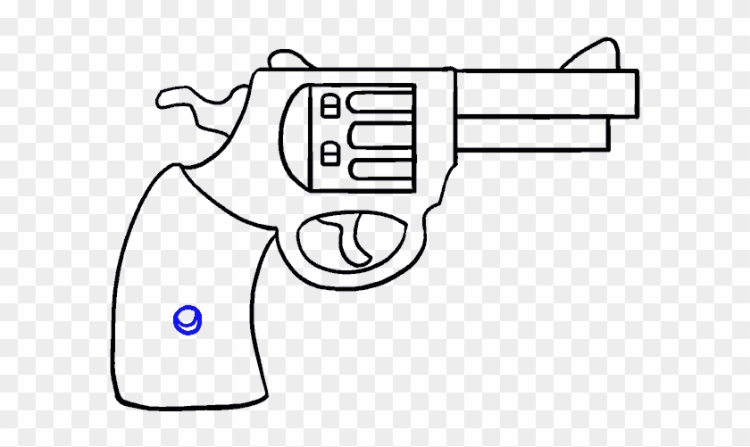 Graphic Free Download How To Draw A Cartoon Revolver - Easy Gun Drawing Clipart #2206729