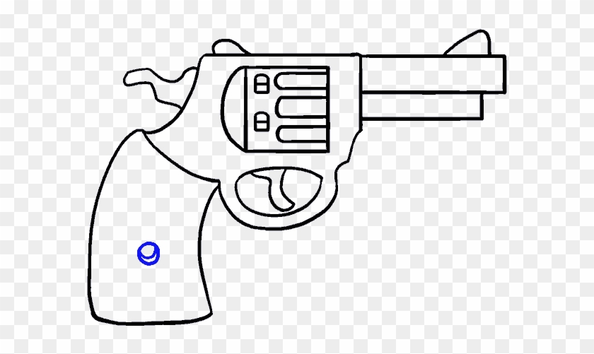 Graphic Free Download How To Draw A Cartoon Revolver - Easy Gun Drawing Clipart