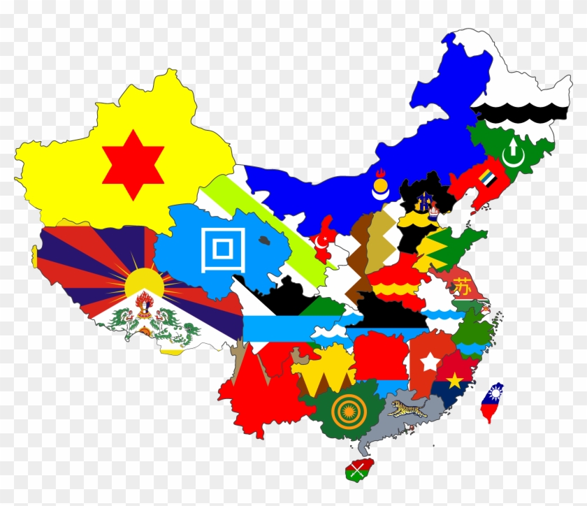 Ocflag-map For Provinces Of China - Zhengzhou In China Map Clipart #2206842