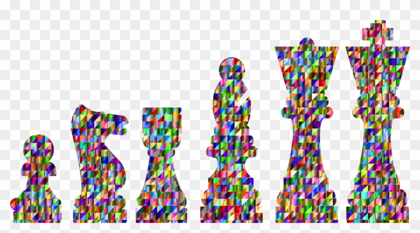 This Free Icons Png Design Of Chromatic Triangular - Rainbow Chess Pieces Clipart #2206874