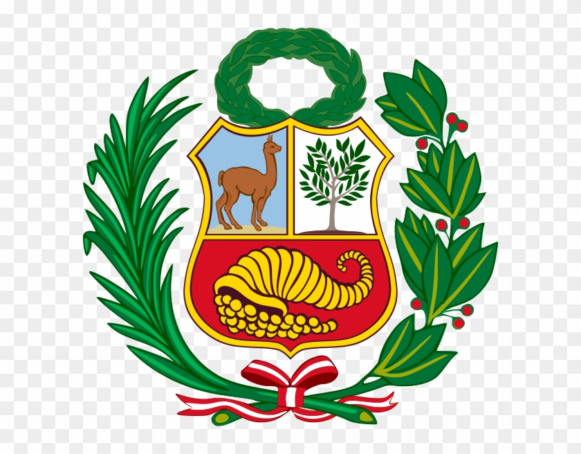 Coat Of Arms Of Peru Alternative Version Clipart