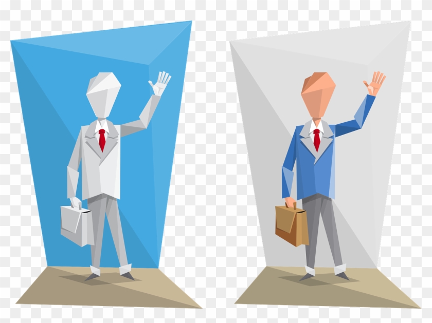 Origami Businessman Man - Paper Origami People Clipart
