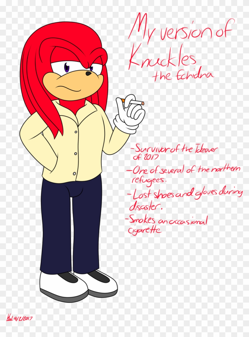 My Version Of Knuckles - Cartoon Clipart #2209172