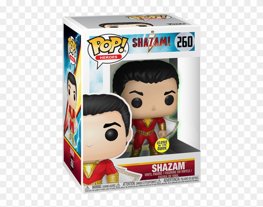 Shazam Glow Us Exclusive Pop Vinyl Figure - Funko Pop Shazam Movie Clipart #2209247