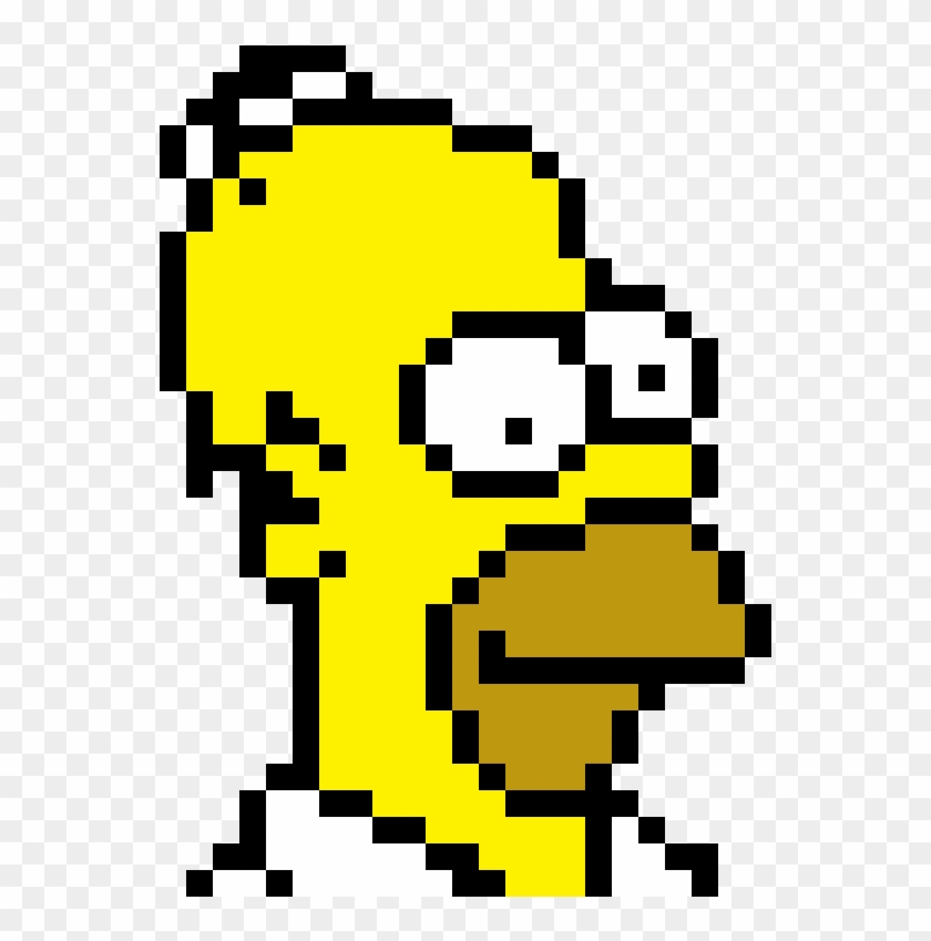 Homer Simpson - Build Homer Simpson In Minecraft Clipart #2209278