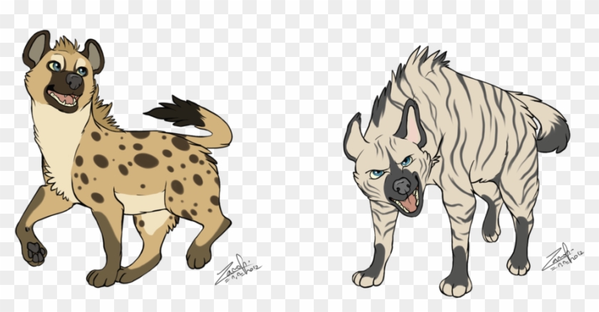 Drawn Hyena Skeleton - Striped And Spotted Hyena Clipart