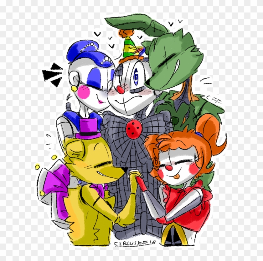 To Make It Clear Goldie Is The Crying Child From Fnaf - Fnaf Springtrap X Ballora Clipart
