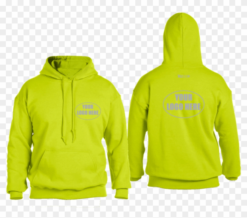 High Visibility Reflective Hooded Sweatshirt W/ Custom - State Cup Sweatshirts 2019 Clipart