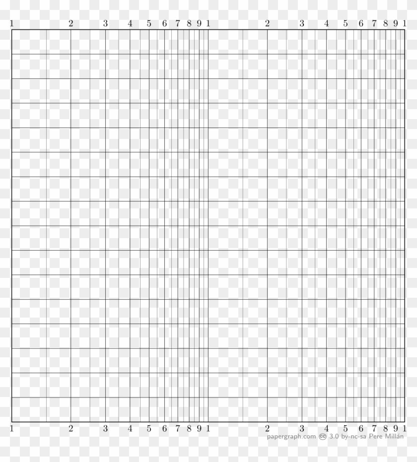 2000 X 2122 15 - Semilog Graph Paper 1 Cycle Clipart