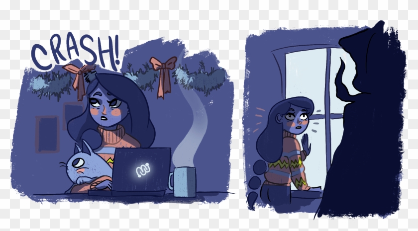 Caused A Shiver To Run Down The Back Of My Spine - Cartoon Clipart