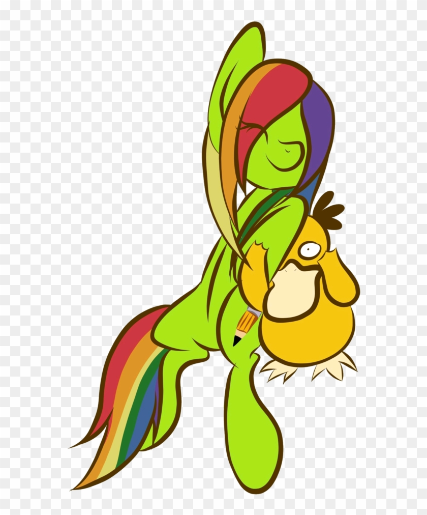 K-ouha, Crossover, Oc, Pokémon, Psyduck, Safe - Cartoon Clipart