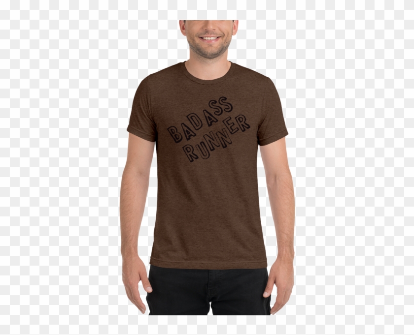 Badass Runner Short Sleeve T-shirt - Shirt Clipart